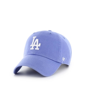 47brand czapka z daszkiem bawełniana MLB Los Angeles Dodgers kolor niebieski z aplikacją