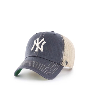 47brand czapka z daszkiem MLB New York Yankees kolor granatowy wzorzysta