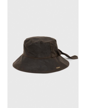 Barbour kapelusz bawełniany kolor brązowy bawełniany