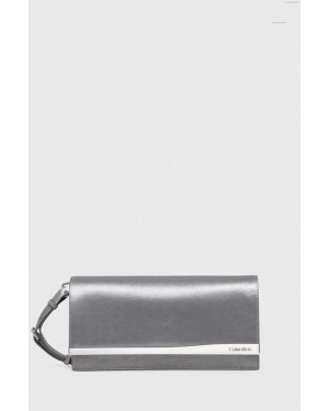 Calvin Klein kopertówka kolor srebrny