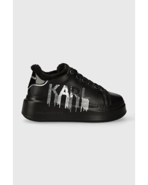Karl Lagerfeld sneakersy skórzane ANAKAPRI KC kolor czarny KL63578