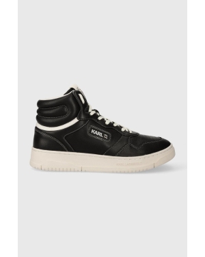 Karl Lagerfeld sneakersy skórzane KREW KC kolor czarny KL53043