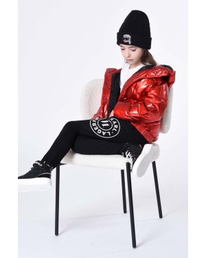 Karl Lagerfeld kurtka dziecięca kolor czerwony