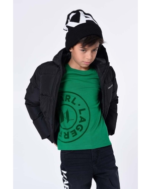 Karl Lagerfeld kurtka dziecięca kolor czarny