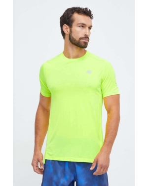 New Balance t-shirt do biegania Accelerate kolor zielony gładki