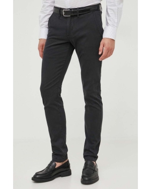 Pepe Jeans spodnie Charly męskie kolor czarny dopasowane