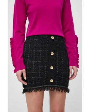 Pinko spódnica z domieszką wełny kolor czarny mini prosta 101861.A16O