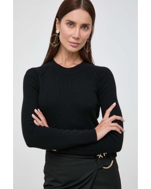 Pinko sweter z domieszką wełny damski kolor czarny 102121.A1A7