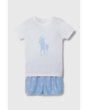 Polo Ralph Lauren piżama dziecięca kolor niebieski wzorzysta