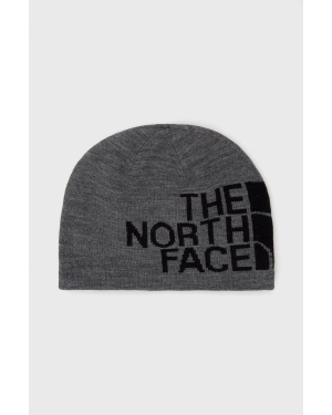 The North Face Czapka dwustronna kolor szary z cienkiej dzianiny
