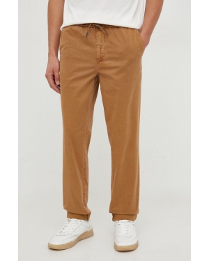 Tommy Hilfiger spodnie męskie kolor brązowy proste