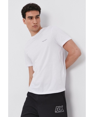 Armani Exchange T-shirt bawełniany 8NZT91.Z8H4Z.NOS kolor biały z nadrukiem