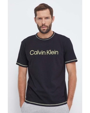 Calvin Klein Underwear t-shirt lounge kolor czarny z nadrukiem