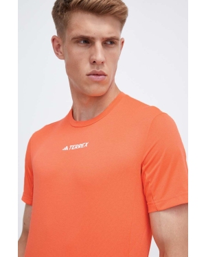 adidas TERREX t-shirt sportowy Multi kolor pomarańczowy gładki
