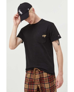 Tommy Jeans t-shirt bawełniany kolor czarny z aplikacją