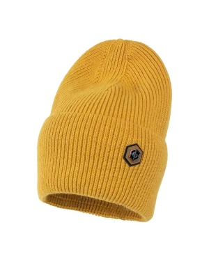 Jamiks czapka dziecięca IKIN kolor żółty
