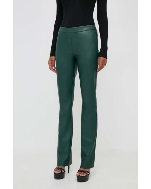 Marciano Guess spodnie damskie kolor zielony proste medium waist