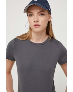 Hollister Co. t-shirt damski kolor szary