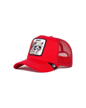 Goorin Bros czapka z daszkiem kolor czerwony z aplikacją