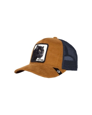 Goorin Bros czapka z daszkiem kolor brązowy z aplikacją