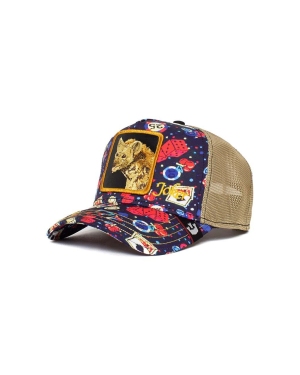 Goorin Bros czapka z daszkiem kolor granatowy wzorzysta