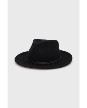 Coccinelle kapelusz wełniany kolor czarny