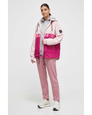 P.E Nation kurtka damska kolor różowy przejściowa oversize