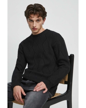 Medicine sweter bawełniany kolor czarny