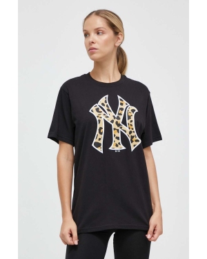 47brand t-shirt bawełniany MLB New York Yankees damski kolor czarny