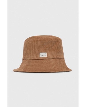 Billabong kapelusz bawełniany kolor beżowy bawełniany