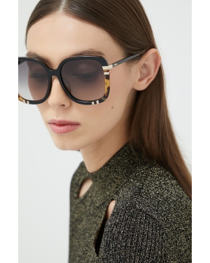 Chloé okulary przeciwsłoneczne damskie kolor czarny