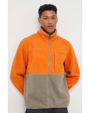 Marmot bluza sportowa Aros Fleece męska kolor pomarańczowy wzorzysta