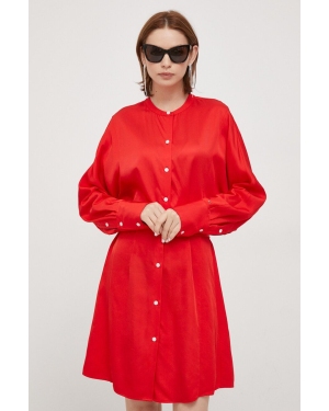 Tommy Hilfiger sukienka kolor czerwony mini rozkloszowana