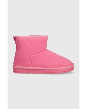 United Colors of Benetton buty zimowe dziecięce kolor różowy
