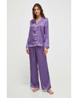 United Colors of Benetton piżama damska kolor fioletowy
