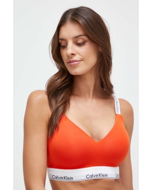 Calvin Klein Underwear biustonosz kolor pomarańczowy gładki