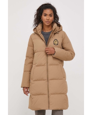 Lauren Ralph Lauren kurtka puchowa damska kolor beżowy zimowa