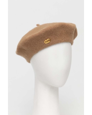 Lauren Ralph Lauren beret wełniany kolor beżowy wełniany