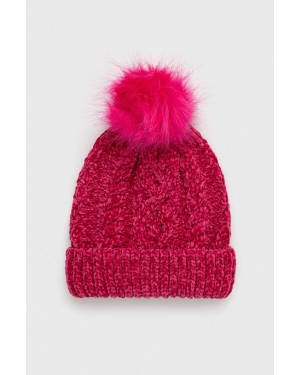 Sisley czapka dziecięca kolor różowy
