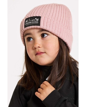 Didriksons czapka dziecięca BUS KDS BEANIE kolor różowy