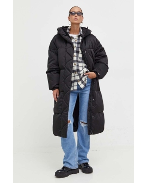 Tommy Jeans kurtka damska kolor czarny zimowa oversize DW0DW16587
