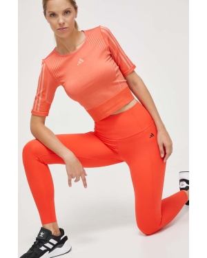adidas Performance t-shirt treningowy kolor pomarańczowy