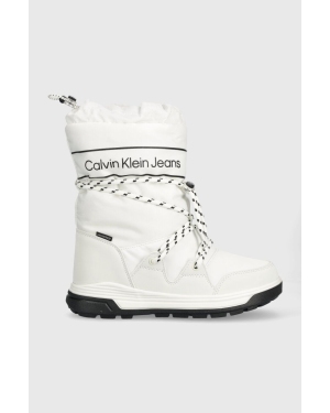 Calvin Klein Jeans śniegowce dziecięce kolor biały