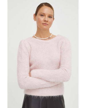 BA&SH sweter wełniany damski kolor różowy