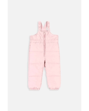 Coccodrillo spodnie niemowlęce ZC3119201OGN OUTERWEAR GIRL NEWBORN kolor różowy