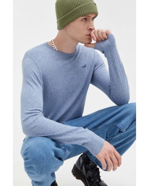 Hollister Co. sweter męski kolor niebieski lekki