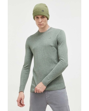 Hollister Co. sweter męski kolor zielony lekki
