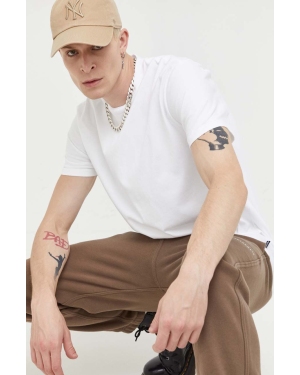 Hollister Co. t-shirt bawełniany męski kolor biały gładki