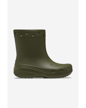 Crocs kalosze Classic Rain Boot kolor zielony 208363