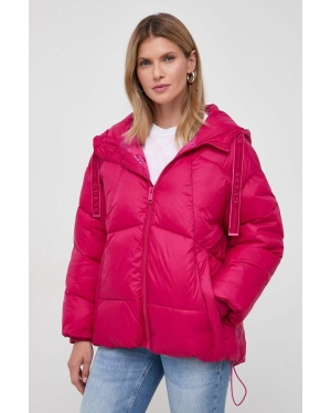 Guess kurtka damska kolor różowy zimowa